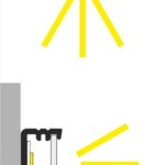 angolazione luce profilo led slim