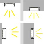 Angolazione luce profilo led da sottopensile