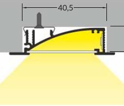 angolo illuminazione profilo cartongesso flat