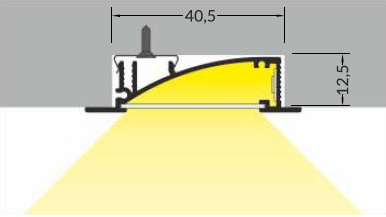 angolo illuminazione profilo cartongesso flat