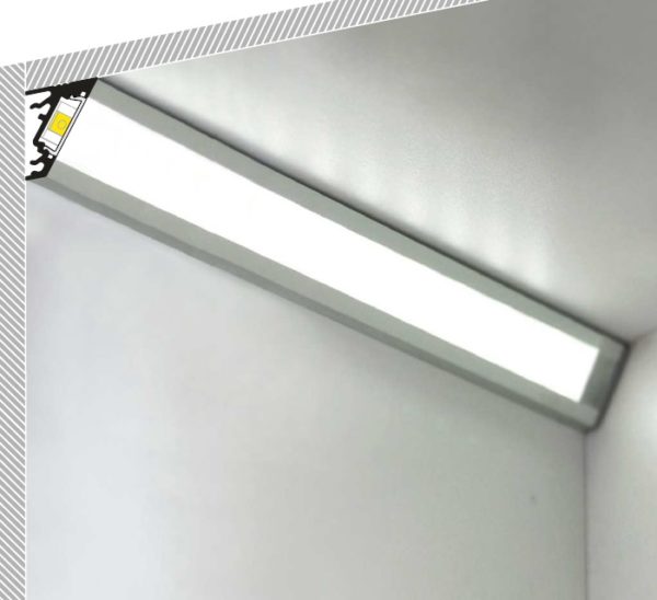 Profilo led angolare 30 / 60 gradi