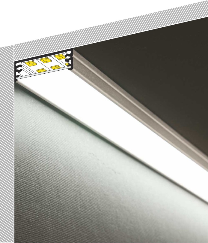 Profilo led da sottopensile in alluminio | Vendita Illuminazione Profilo led da sottopensile in alluminio | Vendita Illuminazione