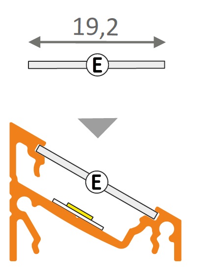 Misure profilo angolare alluminio per strisce led