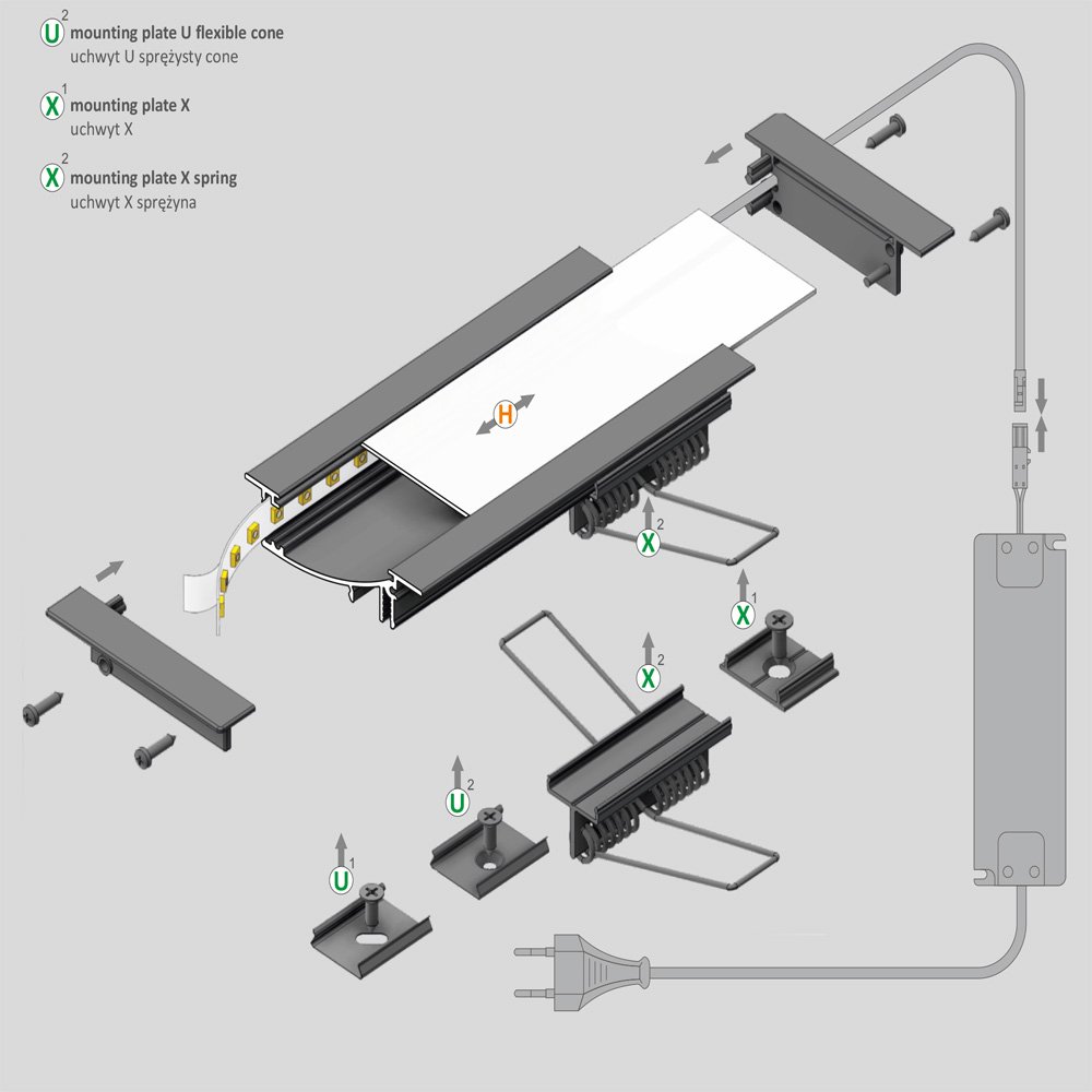 Montaggio profilo led per cartongesso