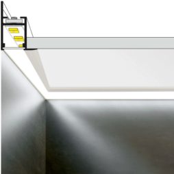 Sezione profilo led per cartongesso