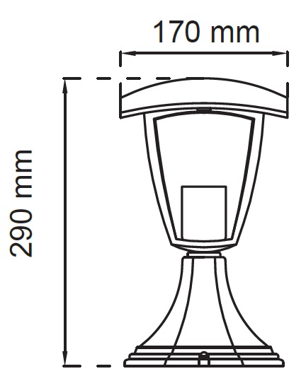 lampada led da terra misure