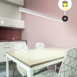 barra led linea20 montaggio a sospensione