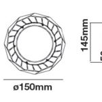 campana led VT-9-103 dimensioni