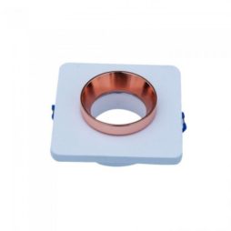 VT-862-MRW portafaretto quadrato metallo rosa