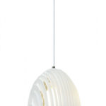 VT-7255-W Lampadario LED a Campana Prismatica in Metallo con Portalampada E27