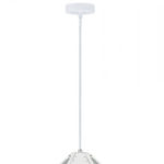 VT-7310-W Lampadario LED a Prisma in Metallo con Portalampada E27