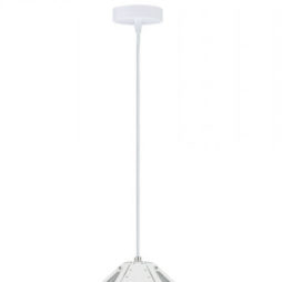 VT-7310-W Lampadario LED a Prisma in Metallo con Portalampada E27
