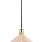 VT-7323-P Lampadario LED a Prisma in Metallo con Portalampada E27