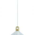 VT-7323-W Lampadario LED a Prisma in Metallo con Portalampada E27