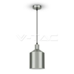 VT-8175-CH Lampadario LED a Cilindro in Metallo con Portalampada E27