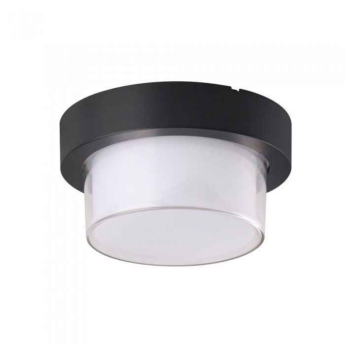 VT-831 Lampada LED da Muro Rotonda 7W Colore Nero