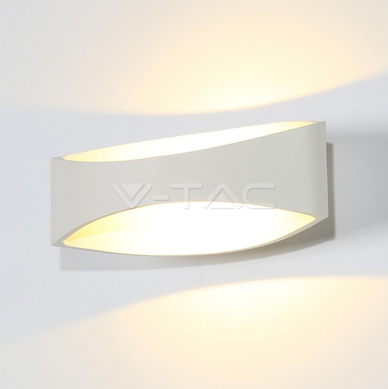 VT-705 Lampada LED da Muro Arrotondata 5W Colore Bianco
