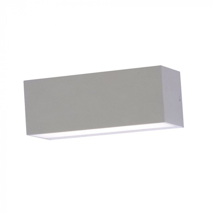 VT-8057 Lampada LED da Muro Rettangolare 12W Doppio Fascio Luminoso Colore Grigio