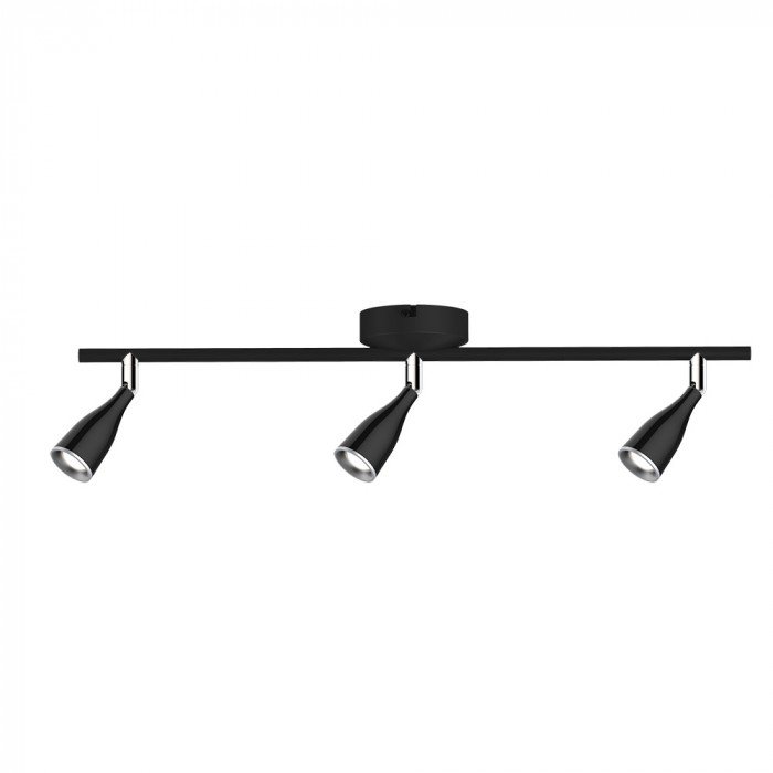 VT-813 Faretto LED da Muro Triplo 13,5W con Testa Orientabile Colore Nero