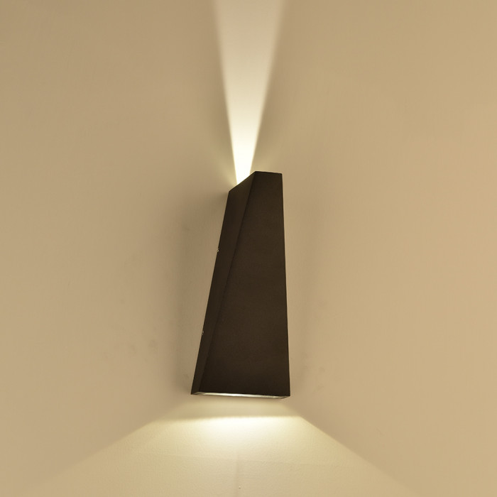 VT-826 Lampada LED da Muro 6W Doppio Fascio Luminoso Colore nero