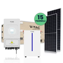 Kit da 1 set di pannelli, 1 inverter e 1 batteria - SKU 100164