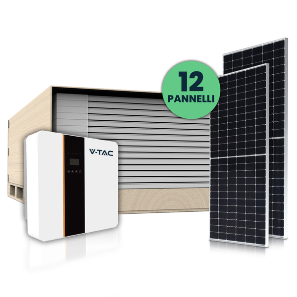 Kit fotovoltaico 5 Kw da 12 pannelli e 1 inverter - SKU 100165