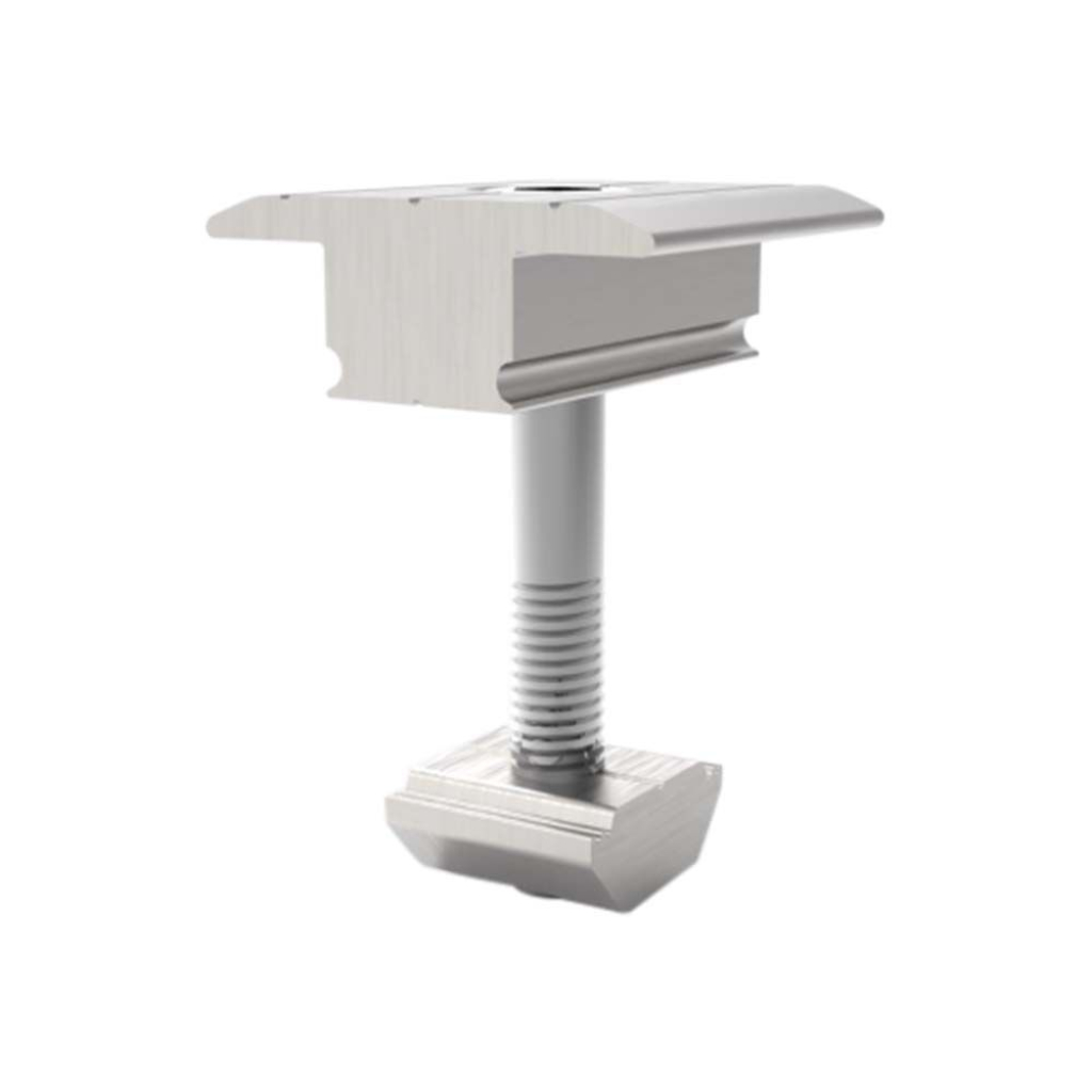 Morsetti Centrali Per Pannelli Solari - In Alluminio Per Profili 20 Mm