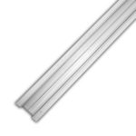 Profilo in Alluminio Bianco per strisce LED con cover bianca