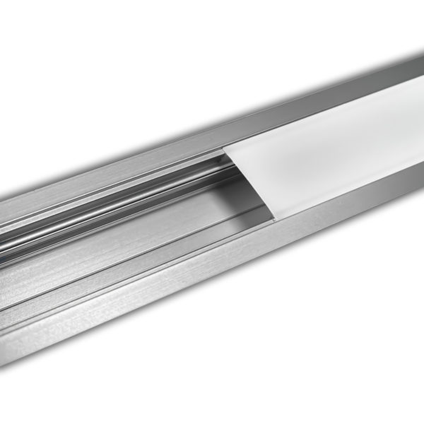 Profilo in Alluminio in Colore Bianco per Strip LED