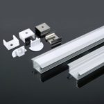 Profilo led a incasso in alluminio, per Strip LED con canalina da 12.5 mm, ideale per cartongesso – SKU 3357
