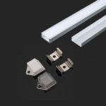 Profilo led piatto con canalina da 12.2 mm, per installazione a soffitto – SKU 3370