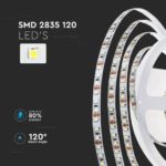 Strip LED da 8 mm, V-Tac SMD2835, 120 led per metro