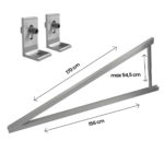 Supporto triangolare regolabile per pannelli fotovoltaici – SKU 11387