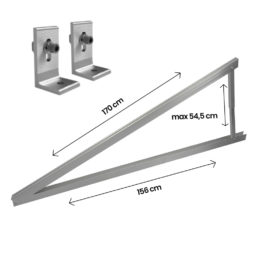 Supporto triangolare regolabile per pannelli fotovoltaici - SKU 11387